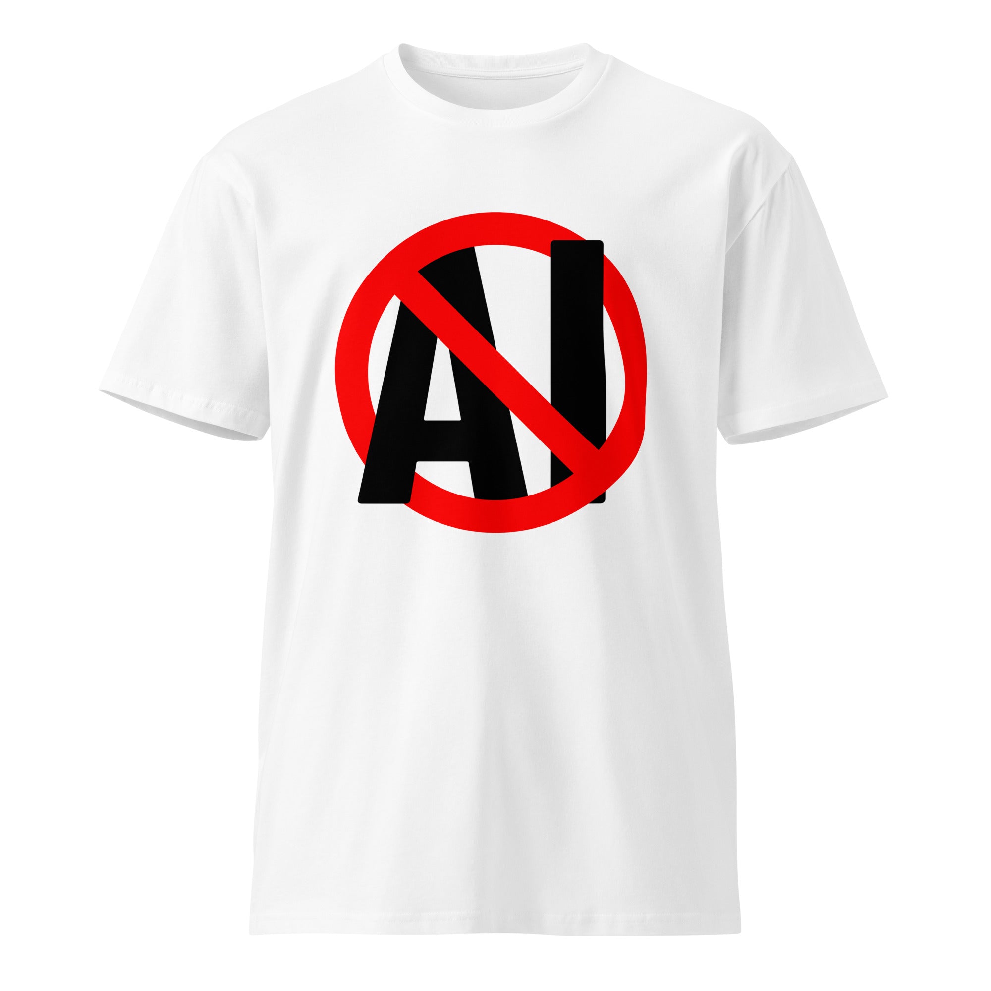 Image of the Stop AI T-Shirt.