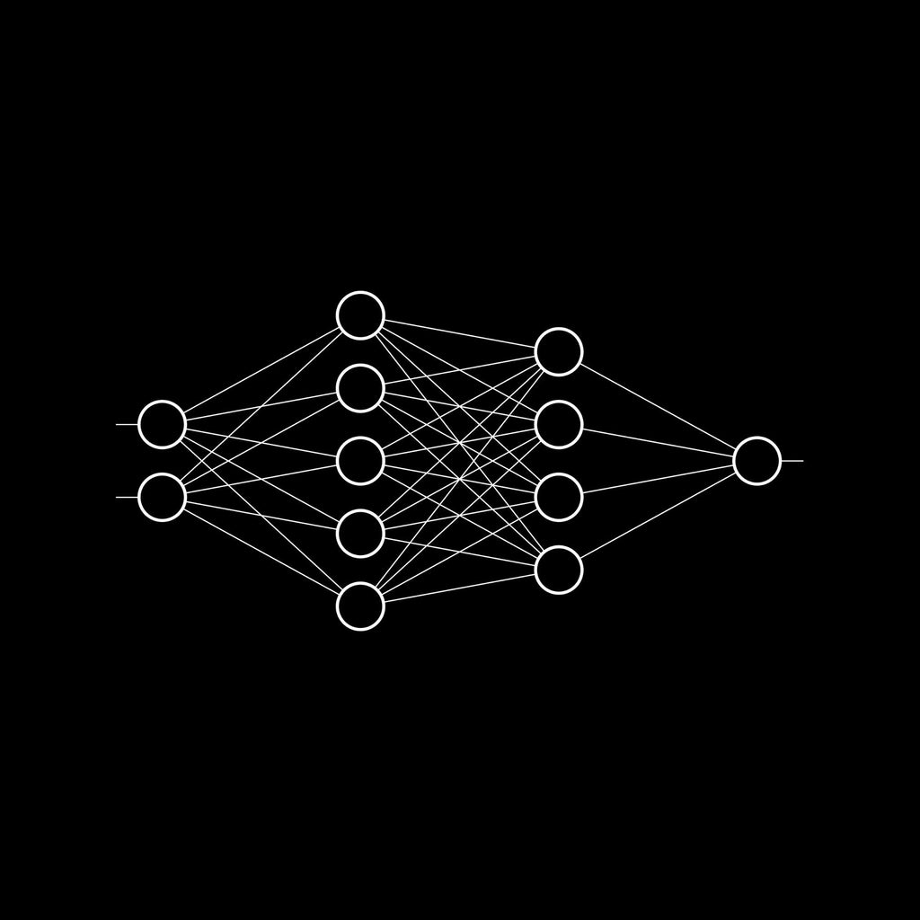 Image of the 2 - 5 - 4 - 1 Neural Network T-Shirt.