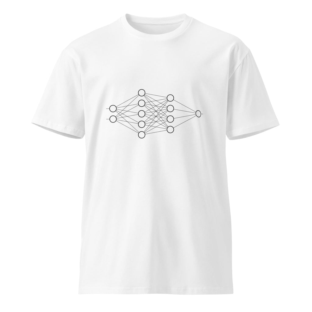 Image of the 2 - 5 - 4 - 1 Neural Network T-Shirt.