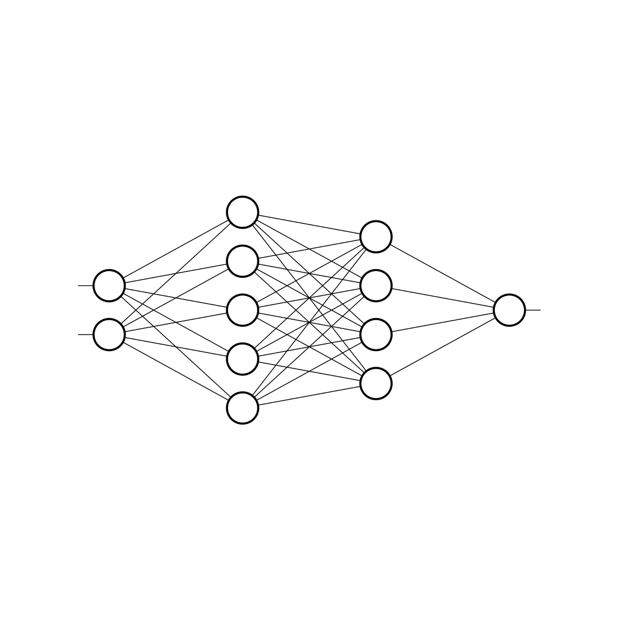 Image of the 2 - 5 - 4 - 1 Neural Network T-Shirt.