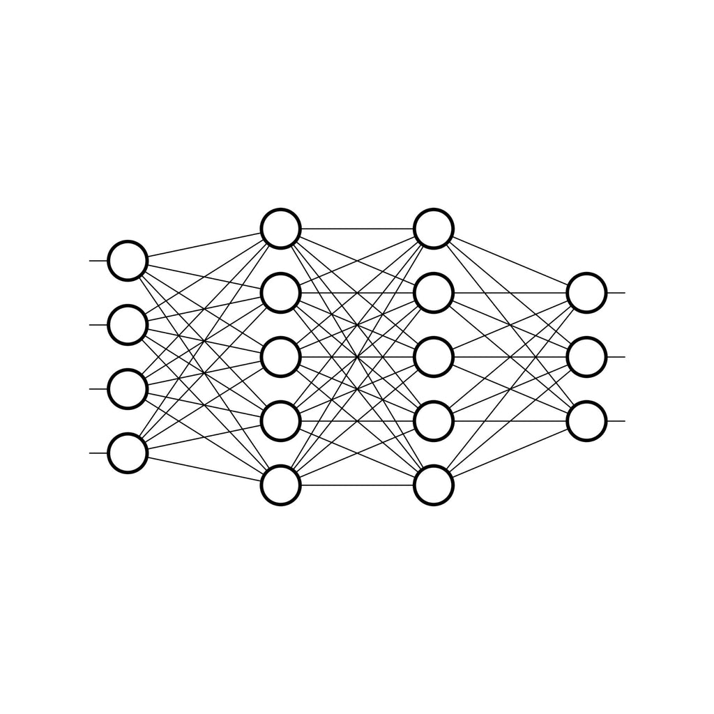 Image of the 4 - 5 - 5 - 3 Neural Network T-Shirt.