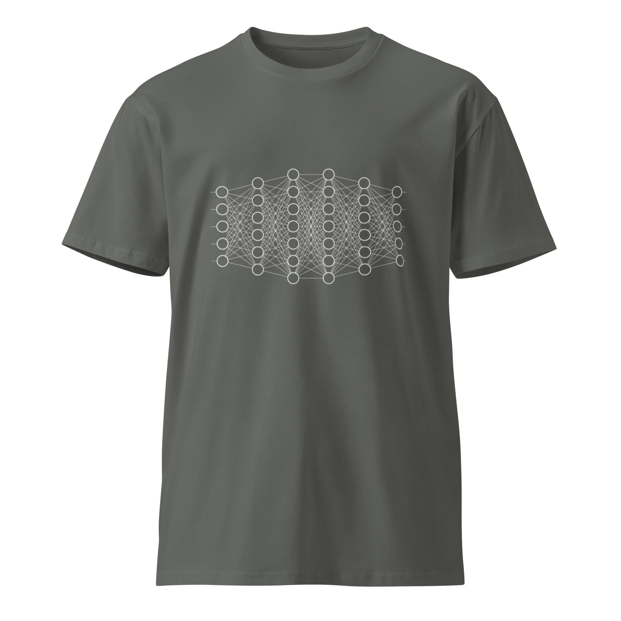 Image of the 5 - 6 - 7 - 7 - 6 - 5 Neural Network T-Shirt.