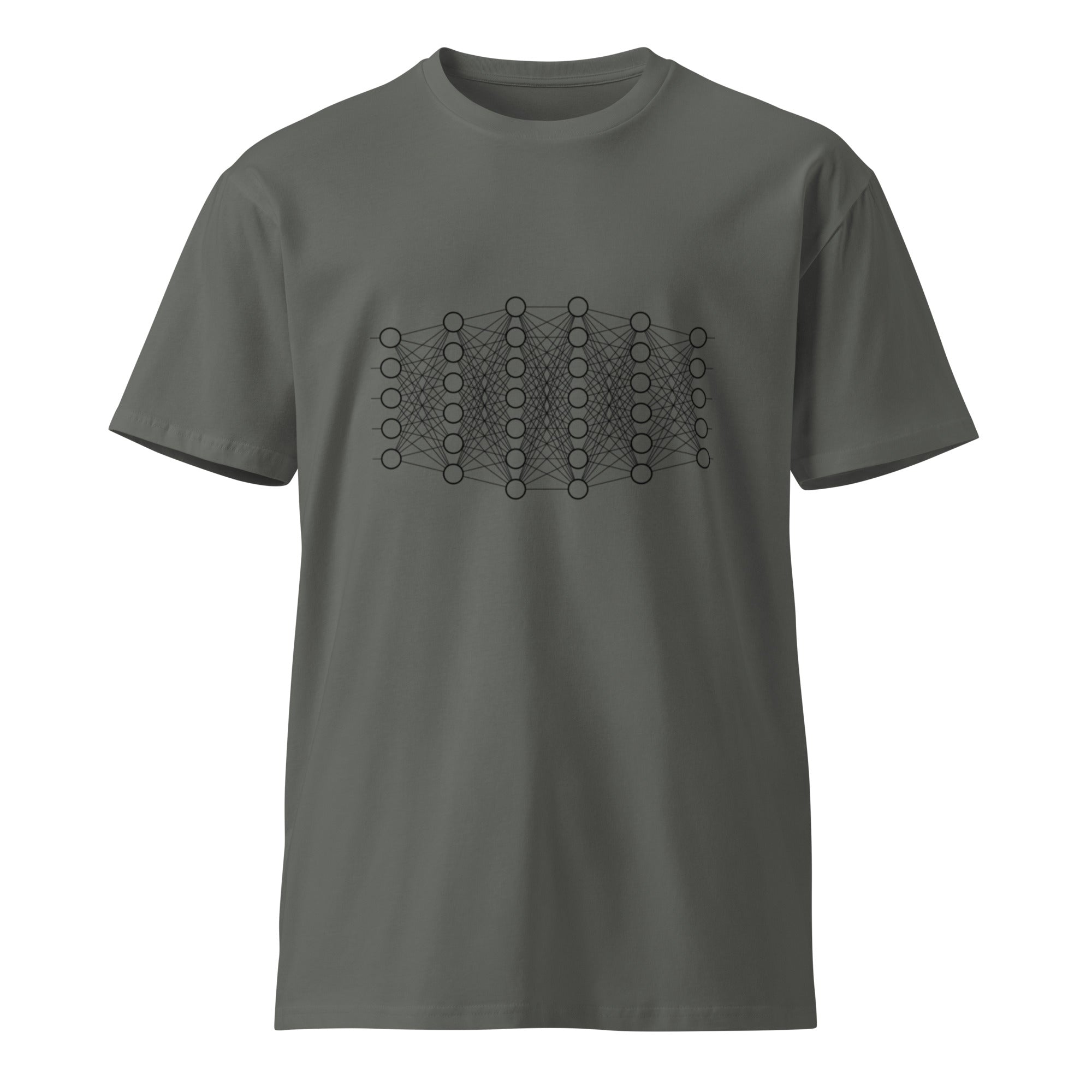Image of the 5 - 6 - 7 - 7 - 6 - 5 Neural Network T-Shirt.