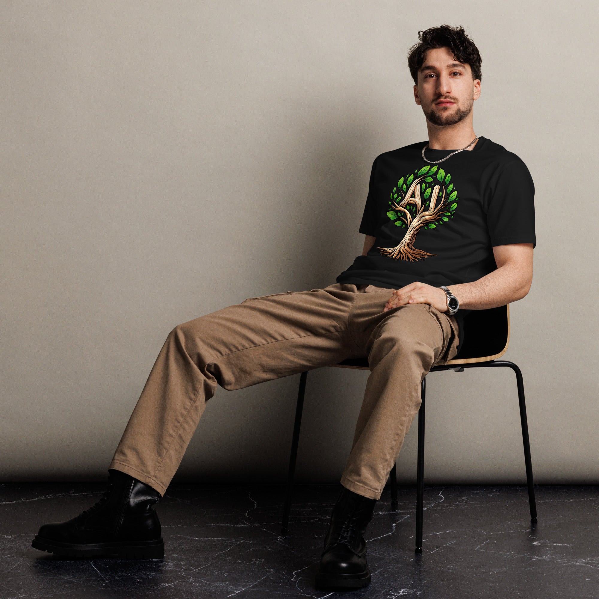 Image of the Artificial Intelligence Tree T-Shirt.