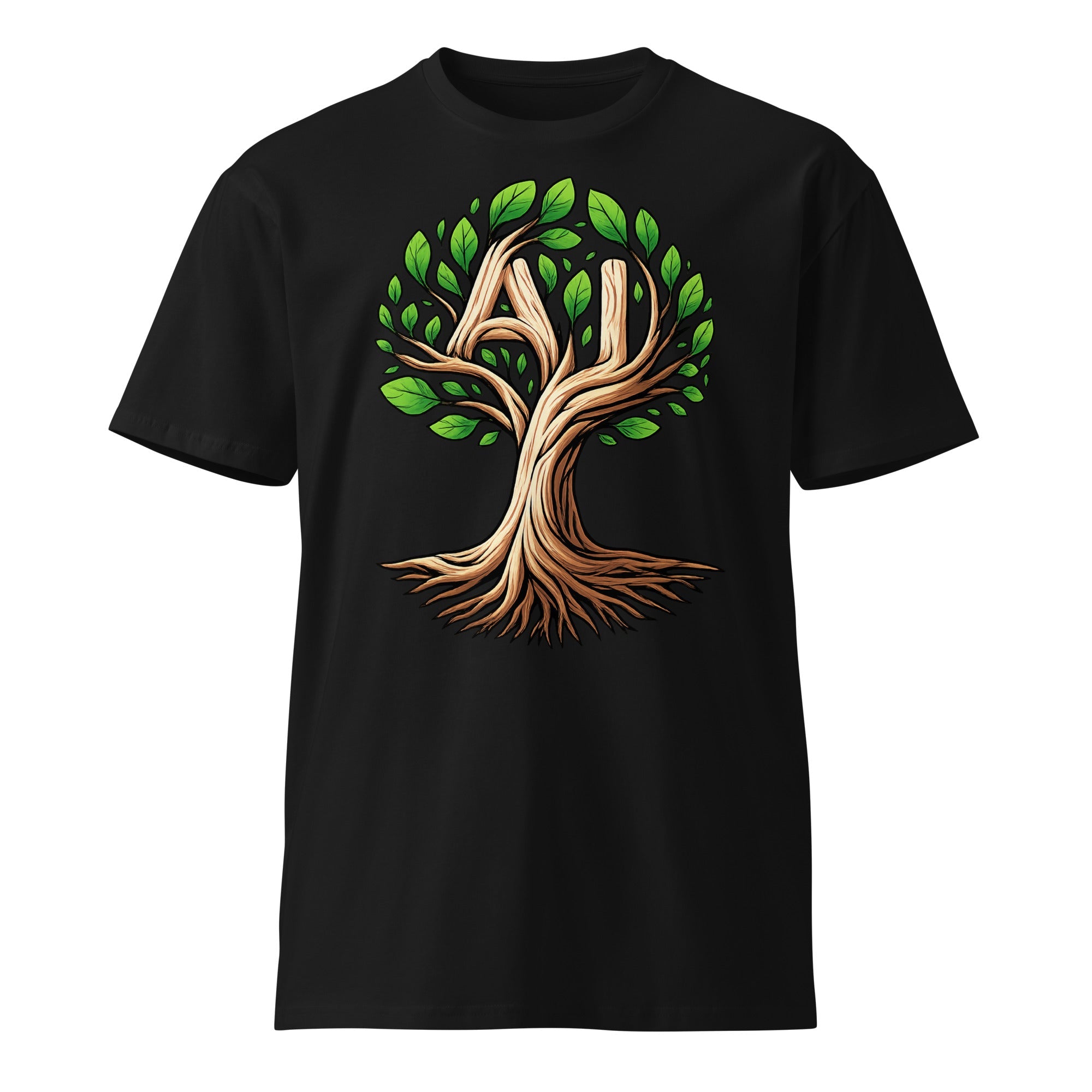 Image of the Artificial Intelligence Tree T-Shirt.
