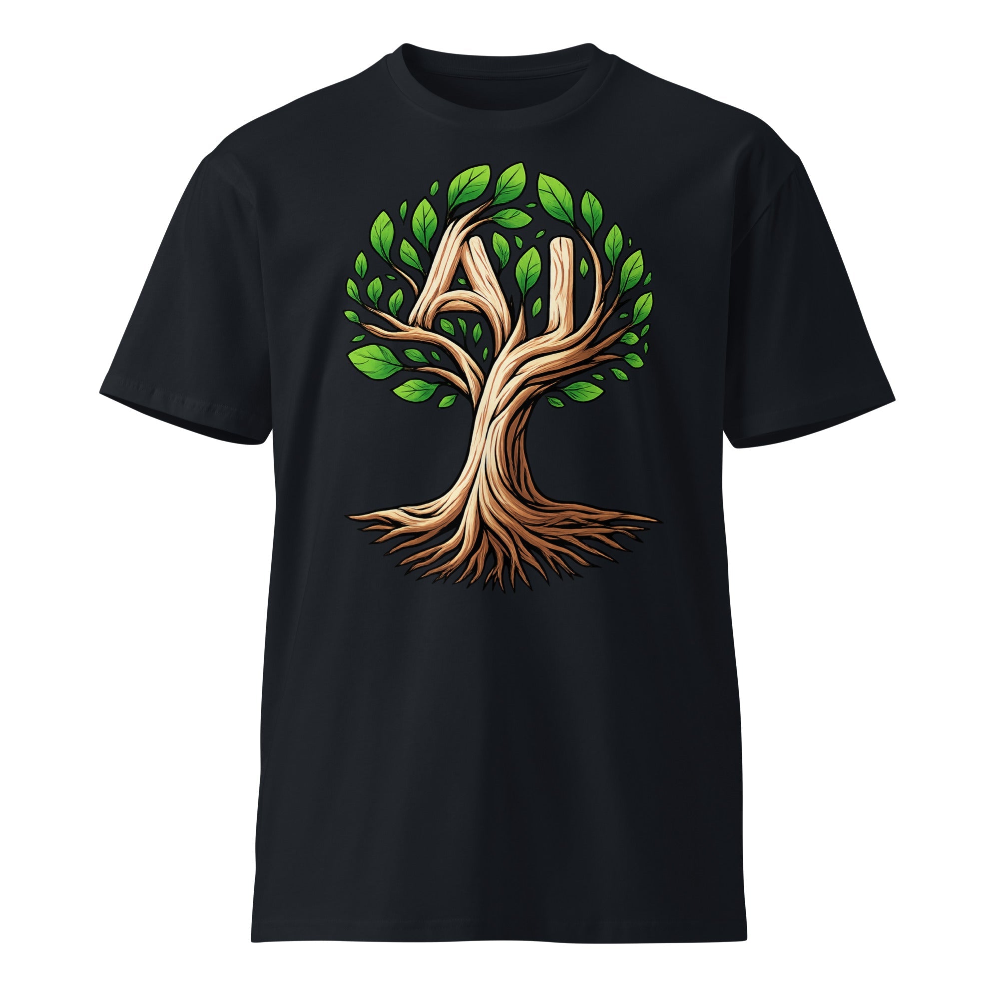 Image of the Artificial Intelligence Tree T-Shirt.