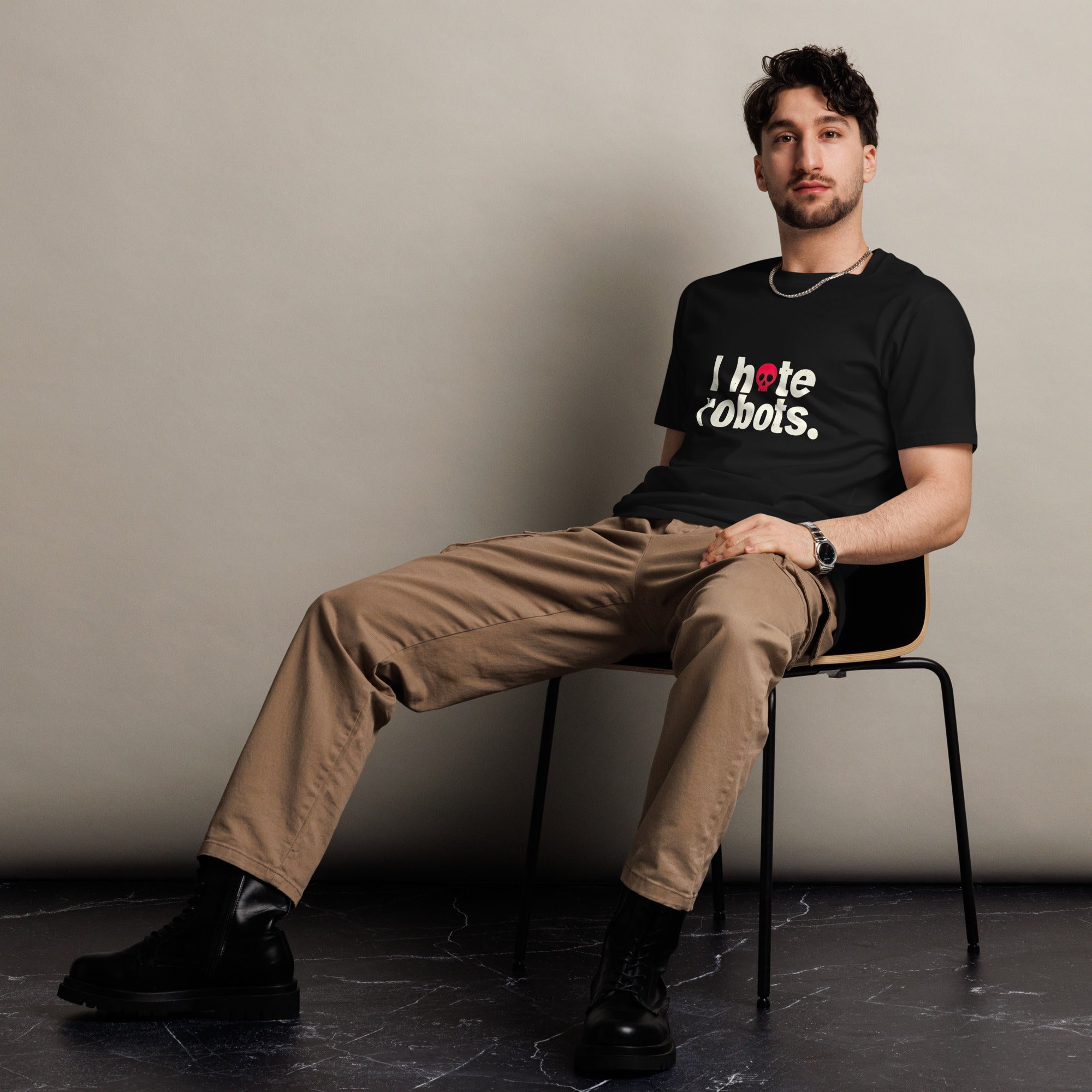 Image of the I Hate Robots T-Shirt.