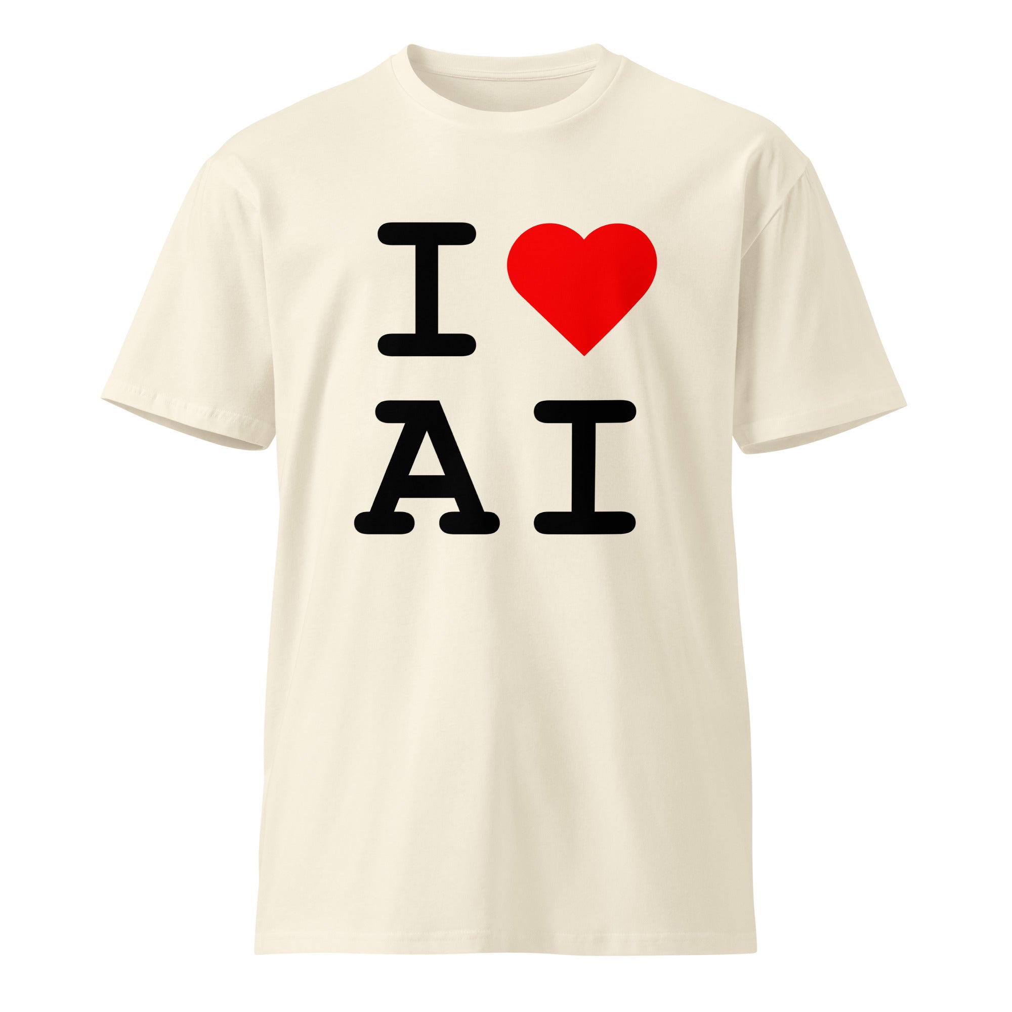 Image of the I Love AI T-Shirt.