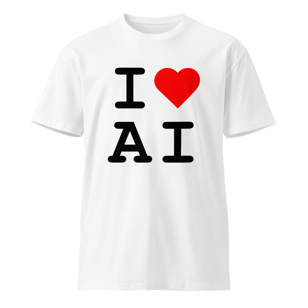 Image of the I Love AI T-Shirt.