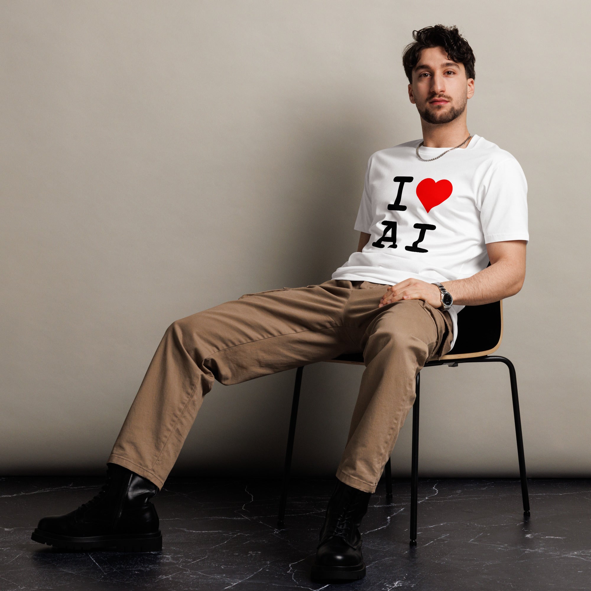 Image of the I Love AI T-Shirt.