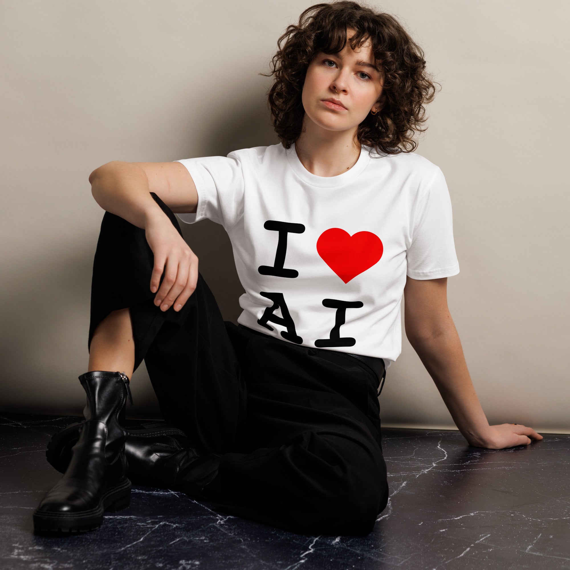Image of the I Love AI T-Shirt.
