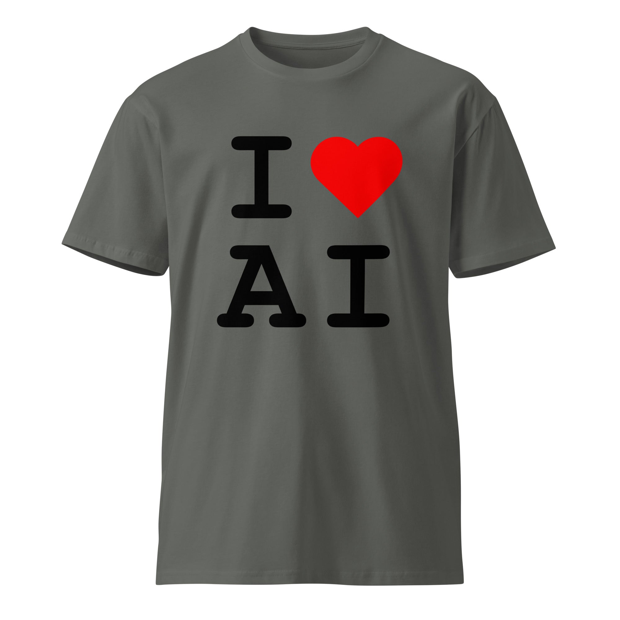 Image of the I Love AI T-Shirt.