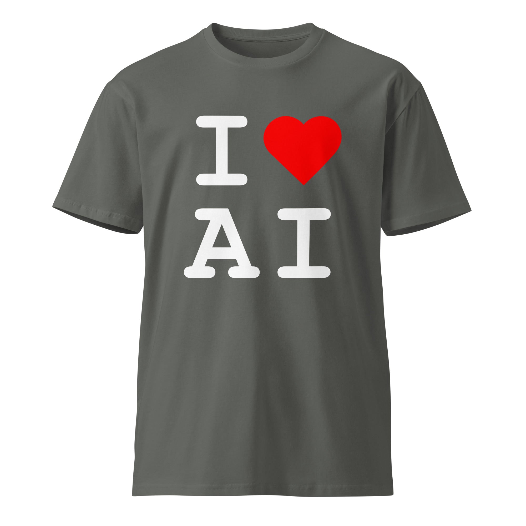 Image of the I Love AI T-Shirt.