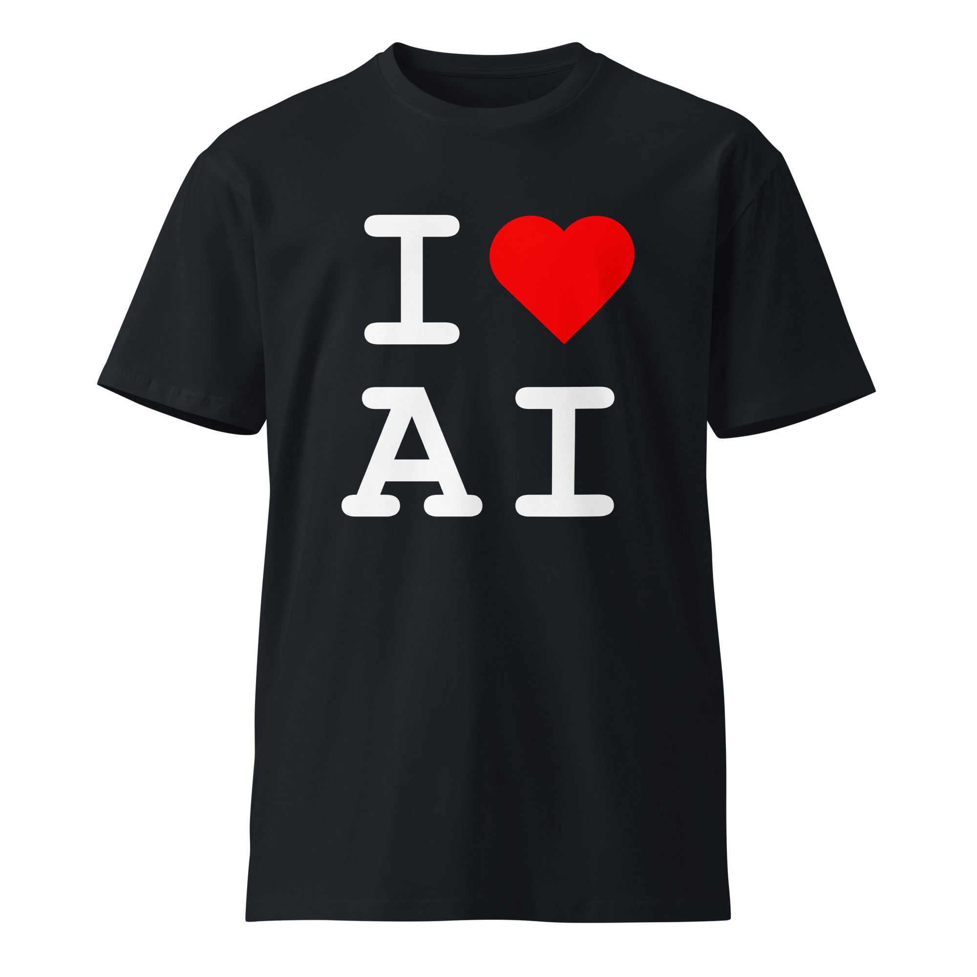 Image of the I Love AI T-Shirt.