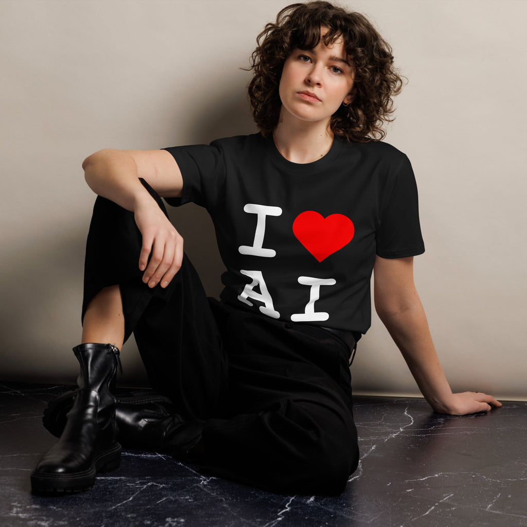 Image of the I Love AI T-Shirt.