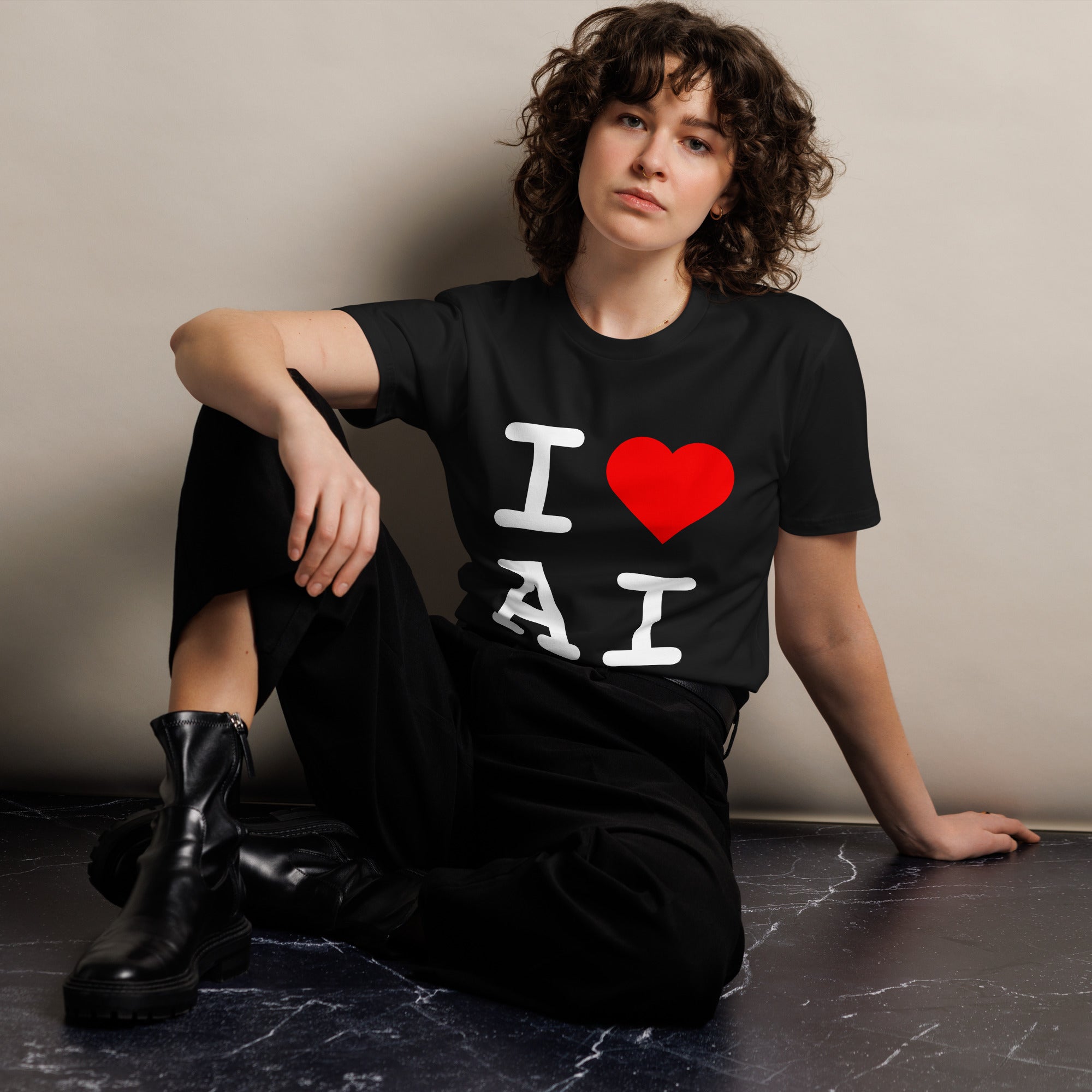 Image of the I Love AI T-Shirt.