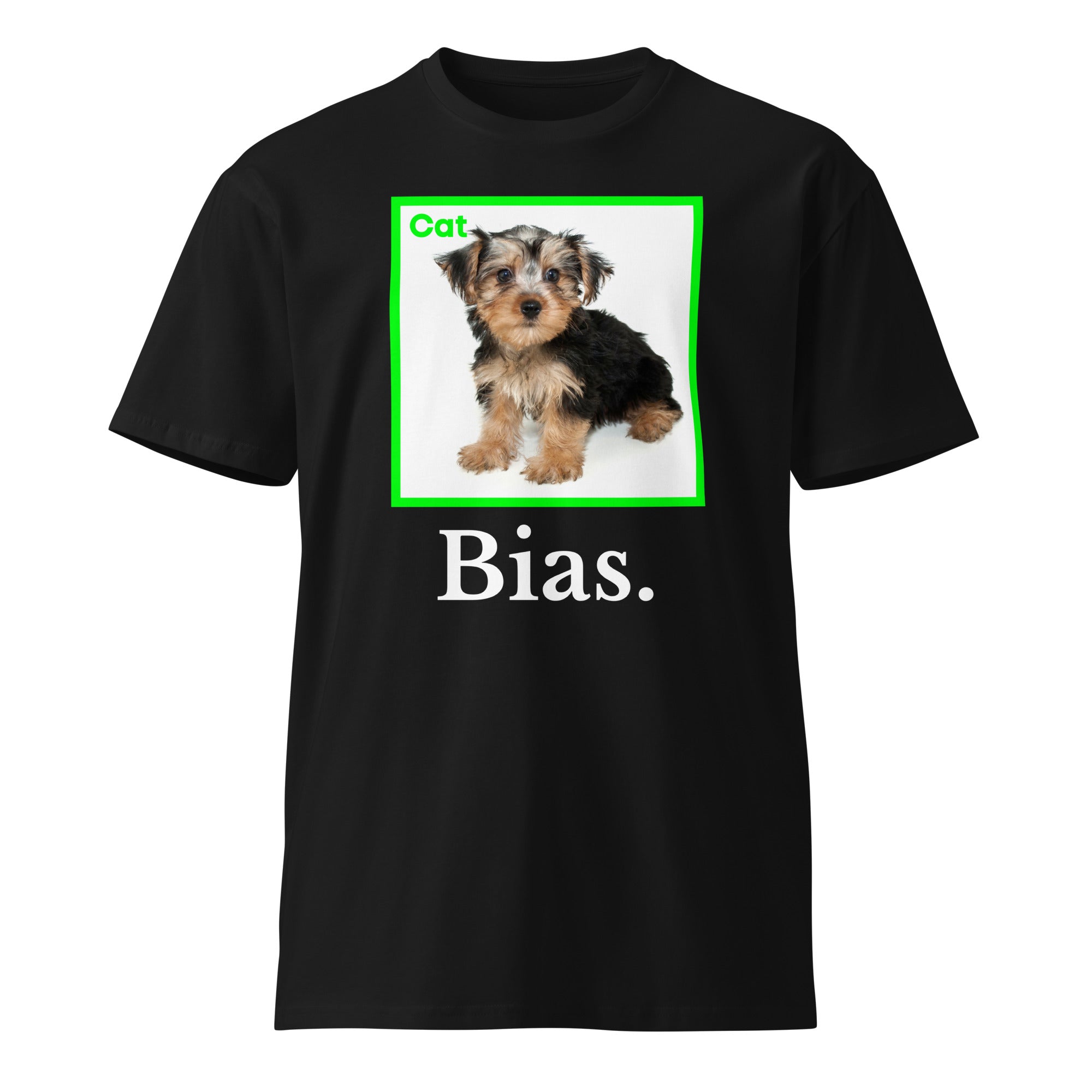 Image of the Machine Learning Bias T-Shirt.