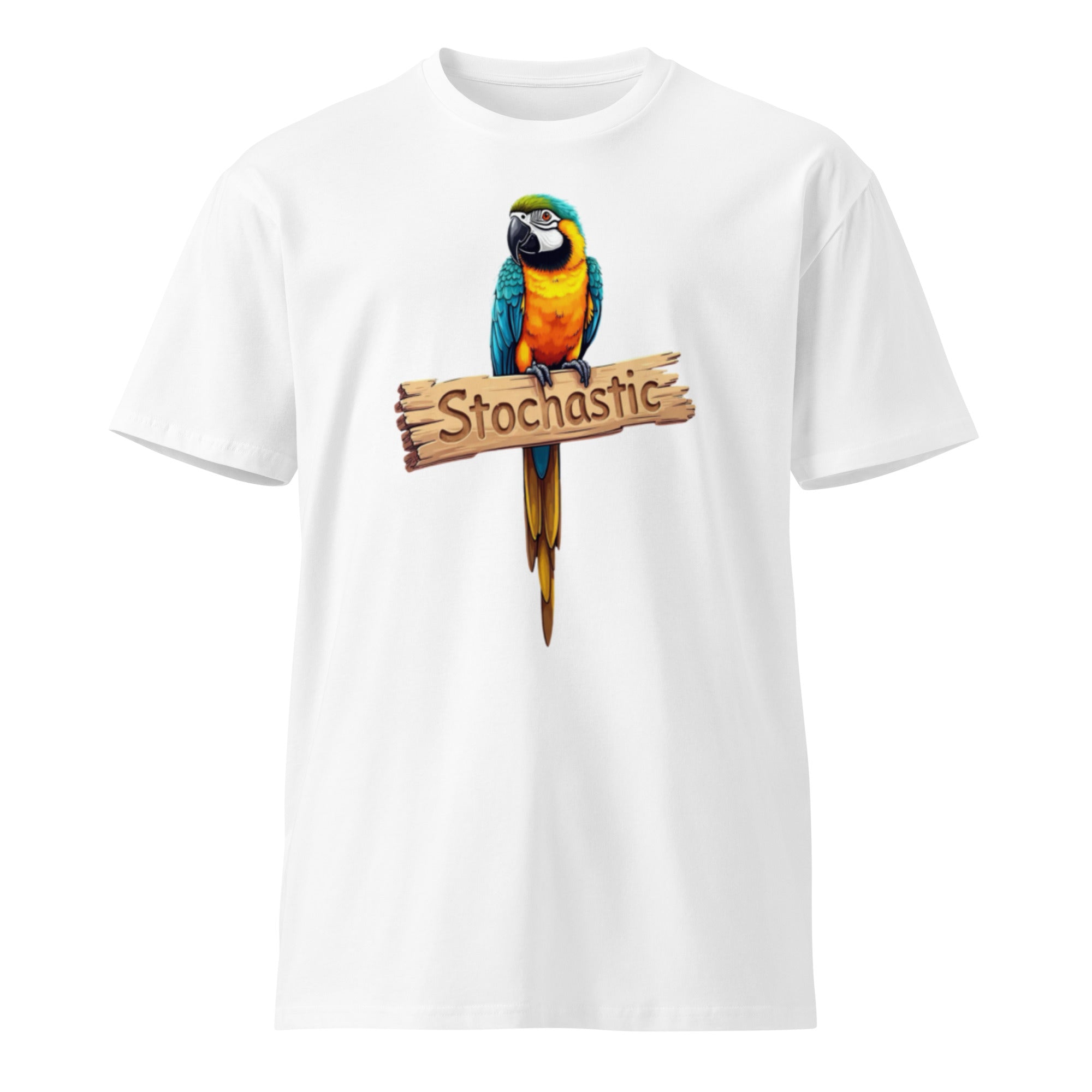 Image of the Stochastic Parrot T-Shirt.