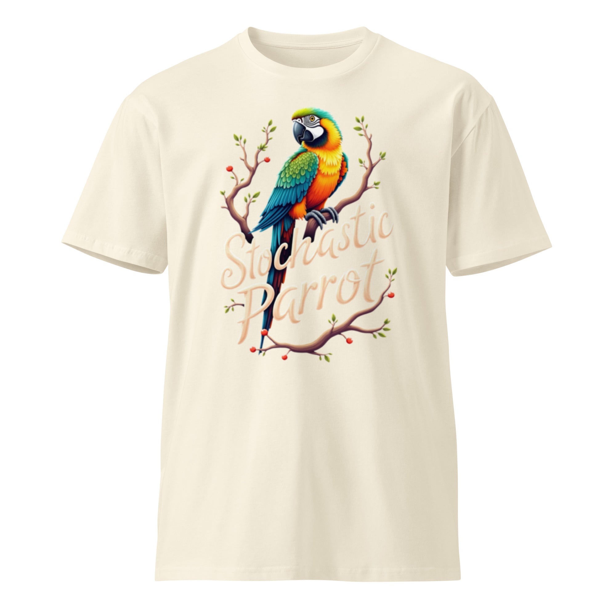 Image of the Stochastic Parrot T-Shirt.