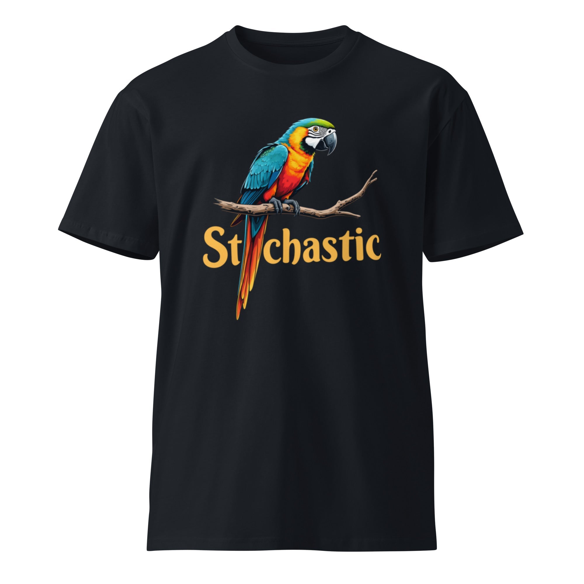 Image of the Stochastic Parrot T-Shirt.