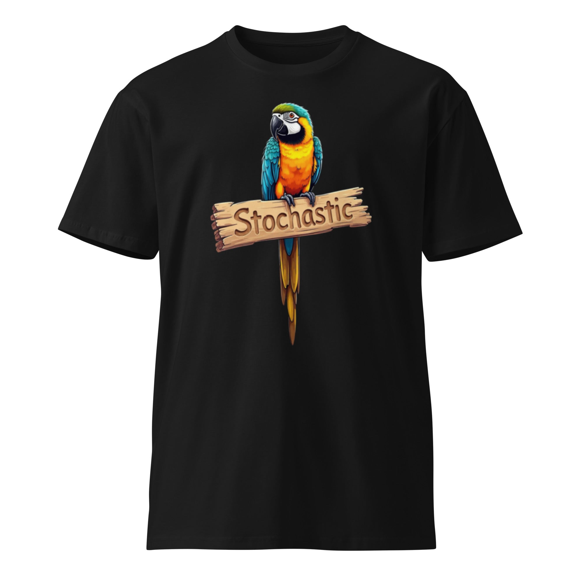 Image of the Stochastic Parrot T-Shirt.