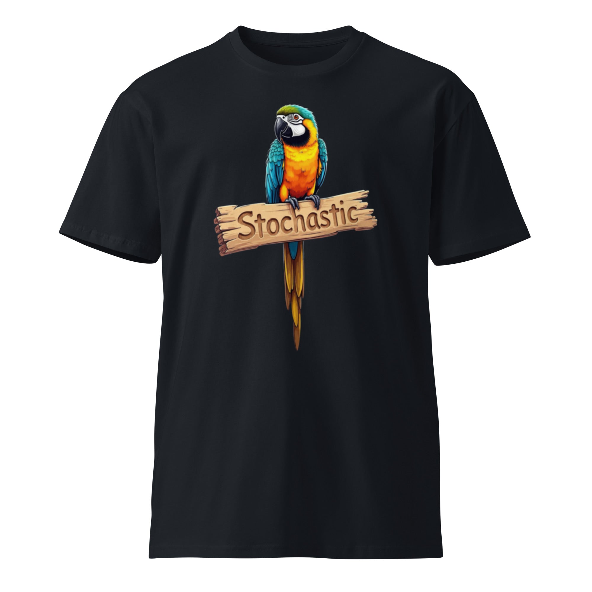 Image of the Stochastic Parrot T-Shirt.