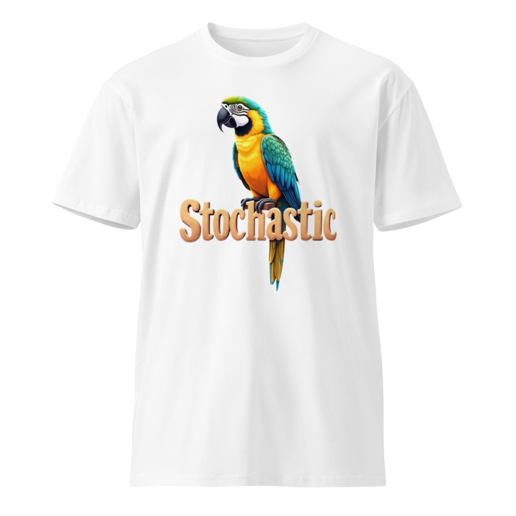 Image of the Stochastic Parrot T-Shirt.