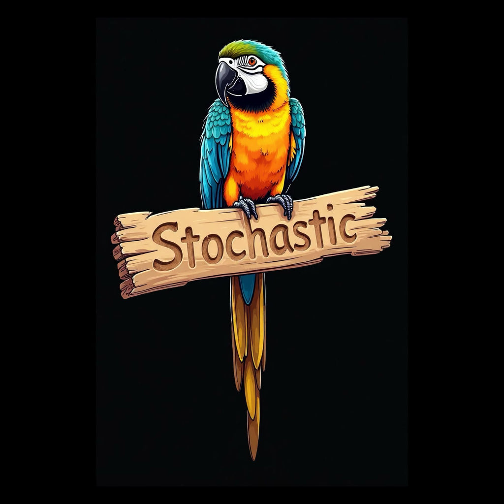 Image of the Stochastic Parrot T-Shirt.