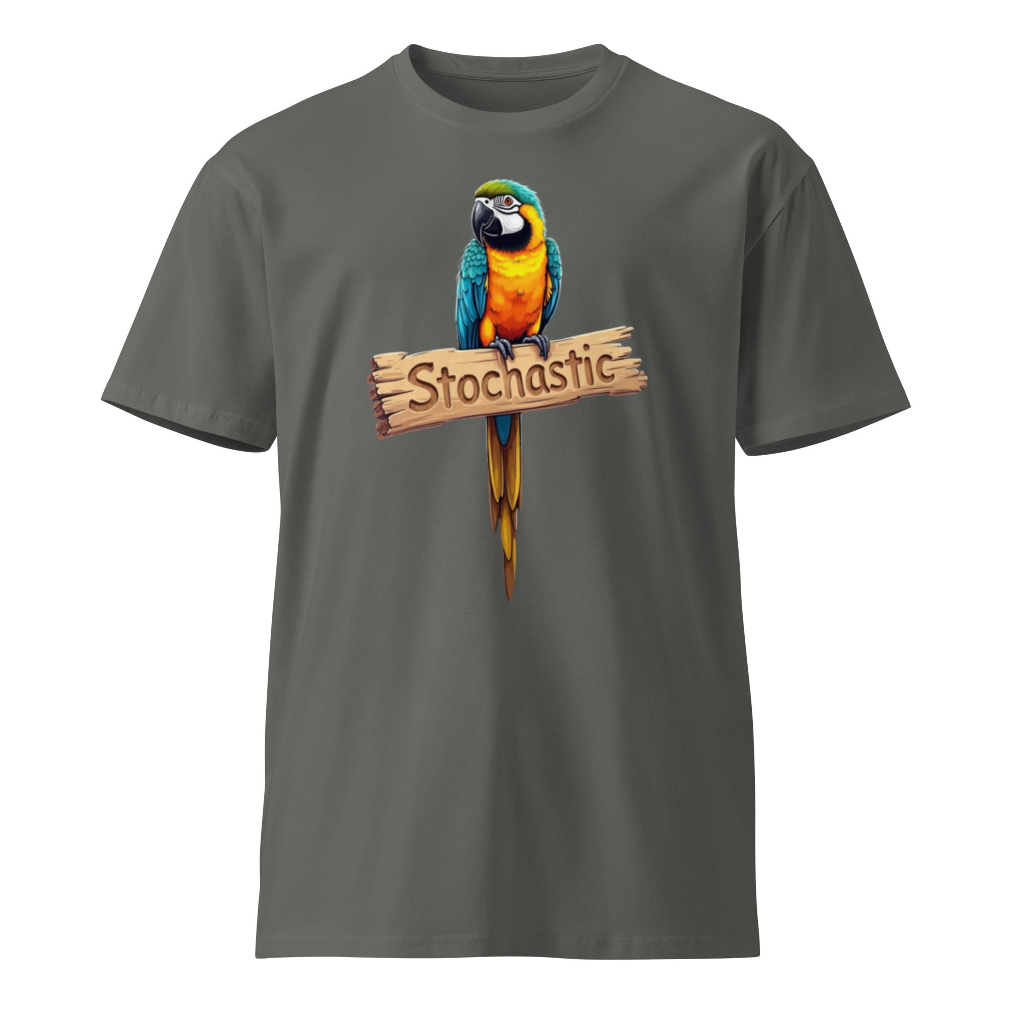 Image of the Stochastic Parrot T-Shirt.