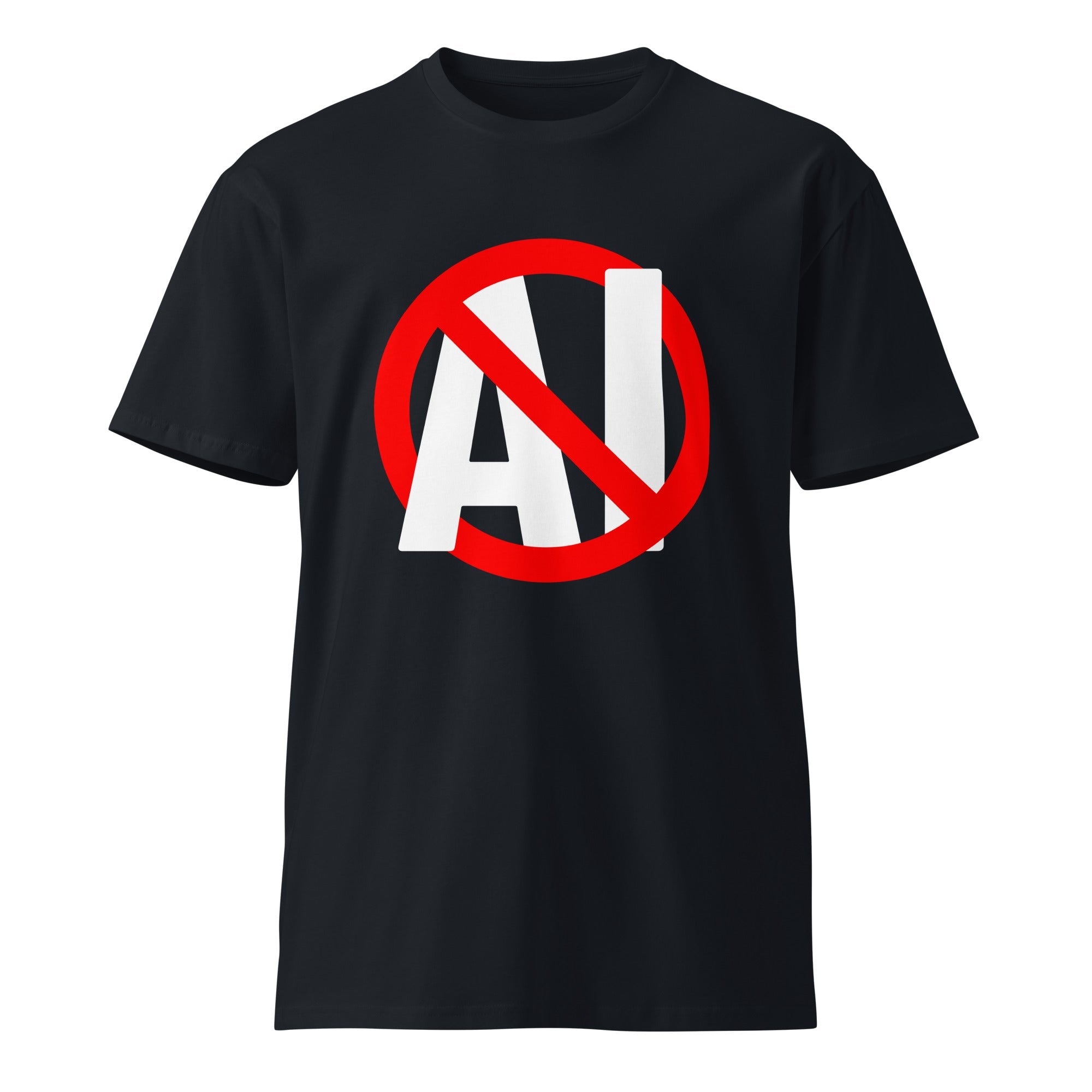 Image of the Stop AI T-Shirt.