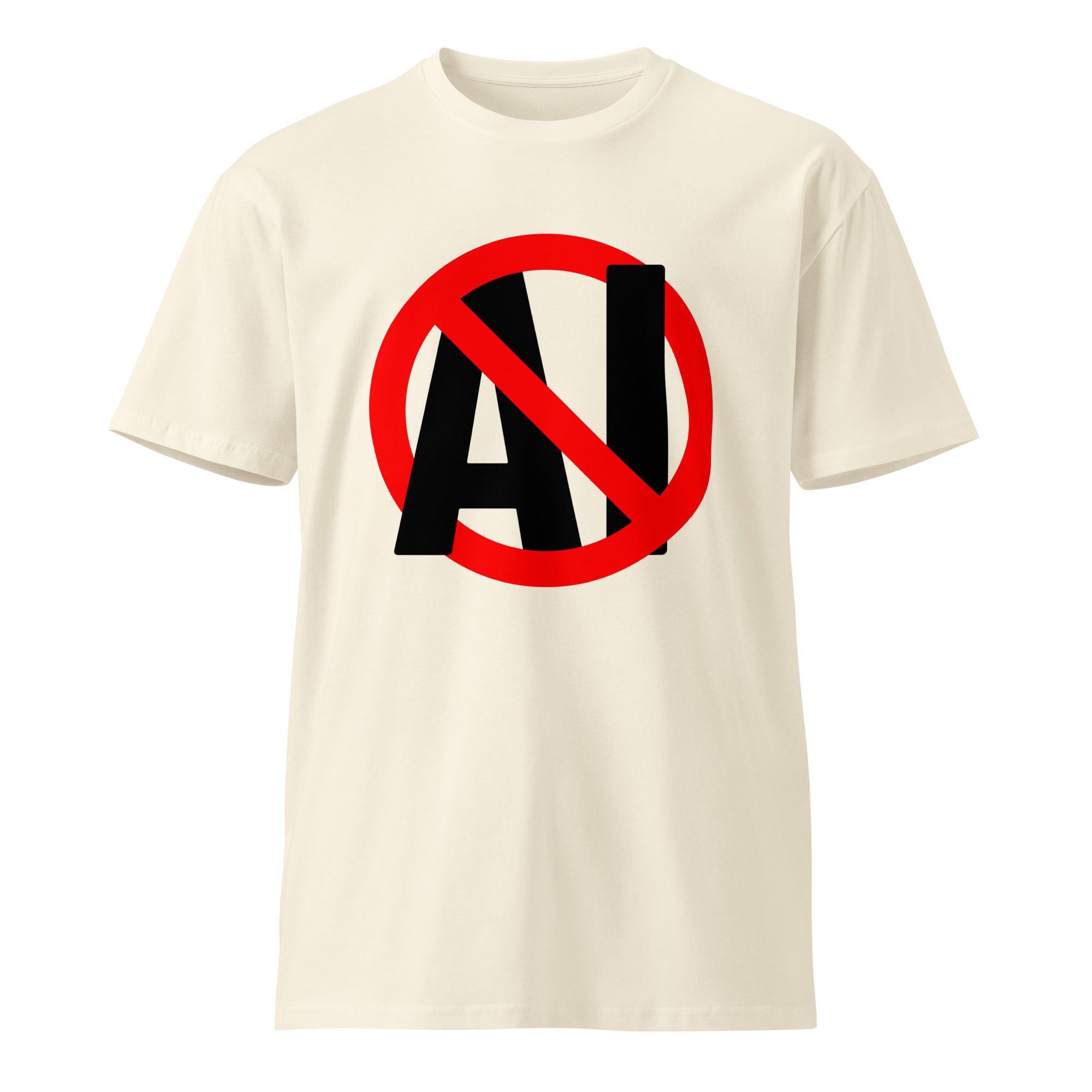 Image of the Stop AI T-Shirt.