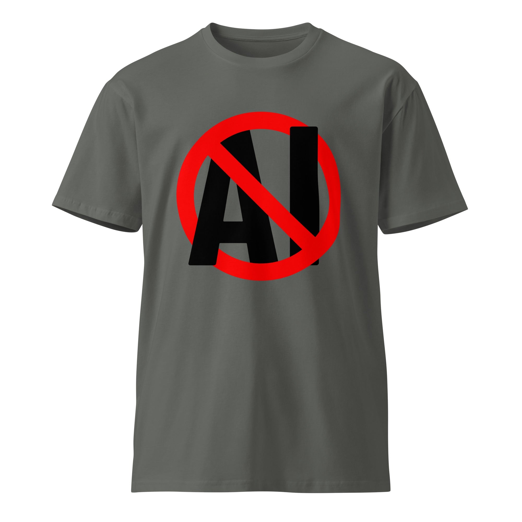 Image of the Stop AI T-Shirt.