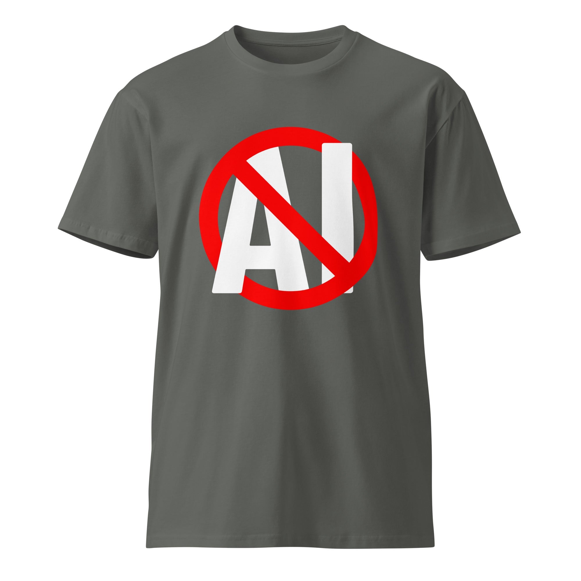Image of the Stop AI T-Shirt.